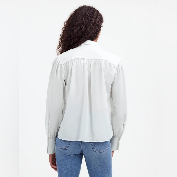 Madewell Easy Long-Sleeve Popover Shirt - Picture 3 of 3